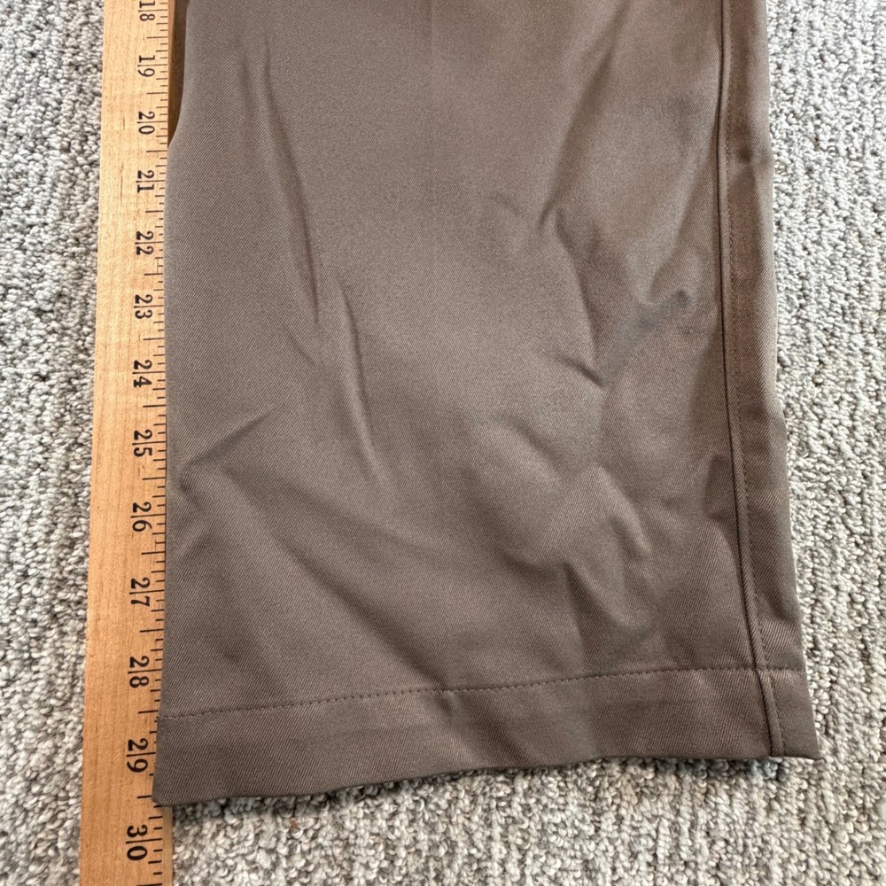 Oak Hill Dress Pants Mens 44x30 Brown Pleated Front Trousers DXL - Picture 6 of 7